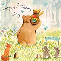 Twizler - Tarjeta de felicitación para el día del padre con oso para papá- tarjeta para papá- tarjeta para el día del…
